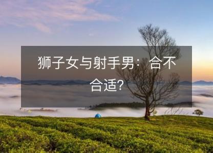 狮子女与射手男:合不合适?