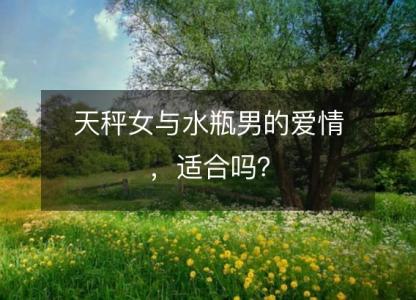 天秤女与水瓶男的爱情,适合吗?