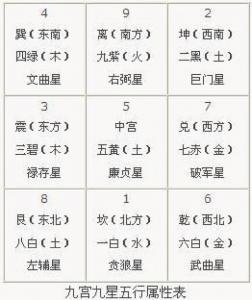 九星吉凶说明 九星同宫吉凶解释