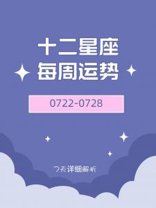 下周星座最想要什么运势 下周好运星座排名