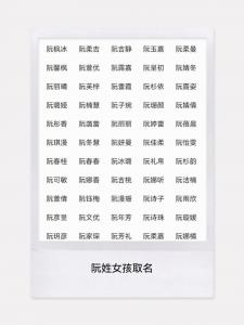 阮姓满鼠宝宝起名7月 阮姓女孩取名属虎