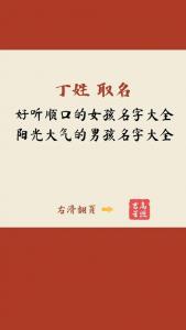 丁字取名吉凶解释男孩名字 2024周易男孩起名字大全免费