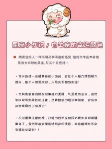 最新白羊座的幸运颜色是 狮子座幸运颜色