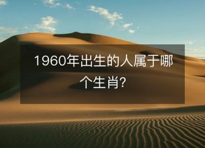 1960年出生的人属于哪个生肖?