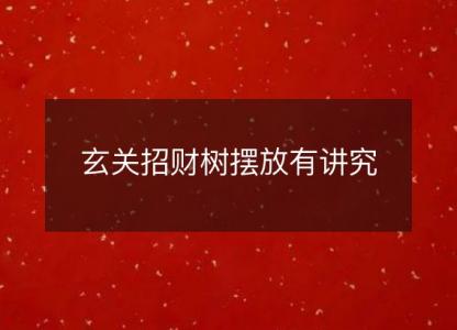 玄关招财树摆放有讲究