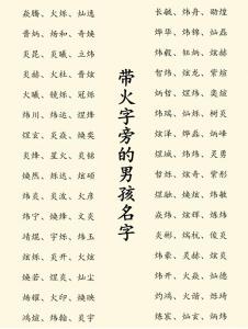 宝宝起名带火字的 小孩取名带火字
