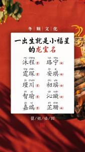 龙宝宝正月出生的起名 2024龙男宝取名书