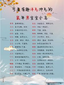 鼠年宝宝取名男宝宝 黄姓鼠年男宝宝黄子瑞名字含义