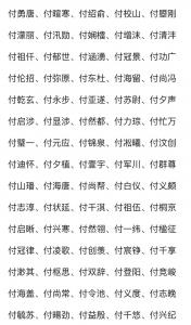 付家姓男宝宝起名属兔的名字 付姓兔宝宝取名字大全两字
