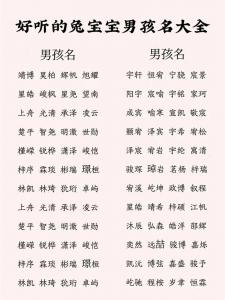 邱姓兔宝宝起名男孩有水有金 邱氏兔宝宝取名
