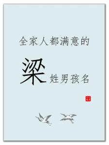 鸡年梁姓男宝宝起名 属鸡姓梁男孩2字名字大全