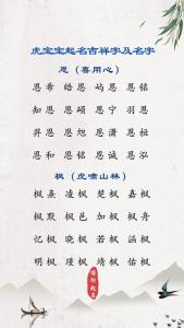 虎宝宝起名带忆字的名字 虎宝宝带中字起名字大全