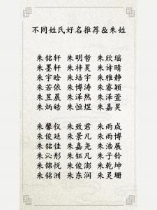 朱姓男宝宝起名韩版 2024龙年朱姓起名