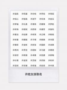 许姓宝宝起名女孩名字大全 女孩起名王翊名字能打多少分