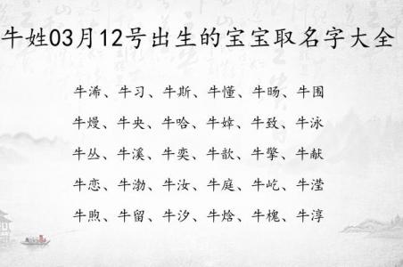 牛姓宝宝成语起名 2025牛姓宝宝起名
