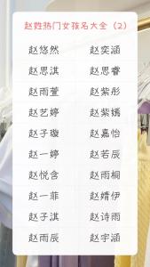 女宝宝赵梓起名 龙年女宝宝取名书