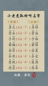 虎宝宝起名现代 74年属虎公司起名大全免费