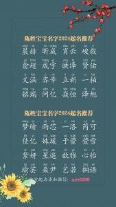 给宝宝起名陈宫可以吗男孩 婴儿名字大全男孩带陈